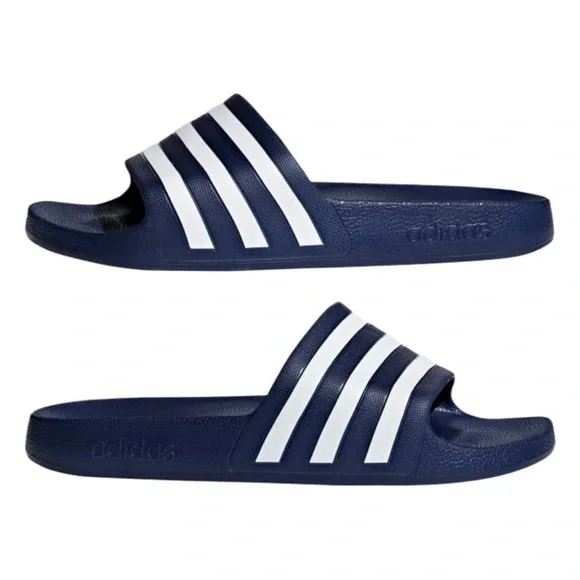 dark blue adidas adilette aqua slides - Picture 11 of 11